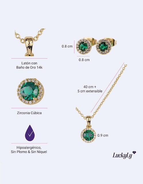 Orecchini A Lobo In Oro Rosa 14K Con Zirconia Cubica Rotonda 7mm - Eleganti E Brillanti, In Scatola Velluto Nero - Made In USA