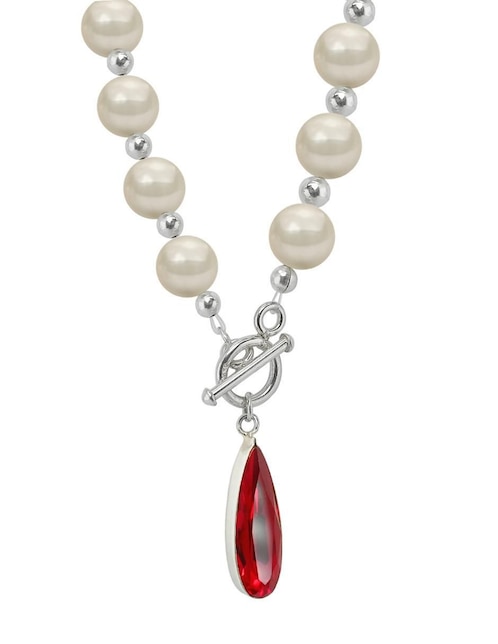 Collar de gota de plata P 925