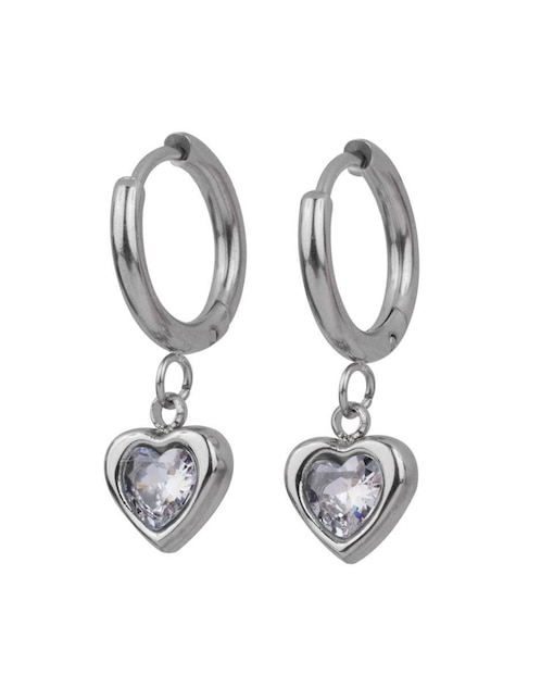 Arracadas de corazón Luckyly zirconia cúbica