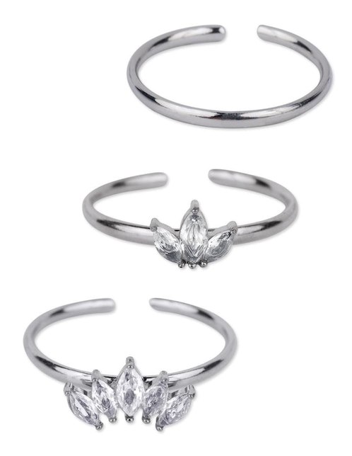 Set anillo "de (si aplica)" diamante luckyly anillos sin temática sin kilataje "de" acero inoxidable zirconia cúbica