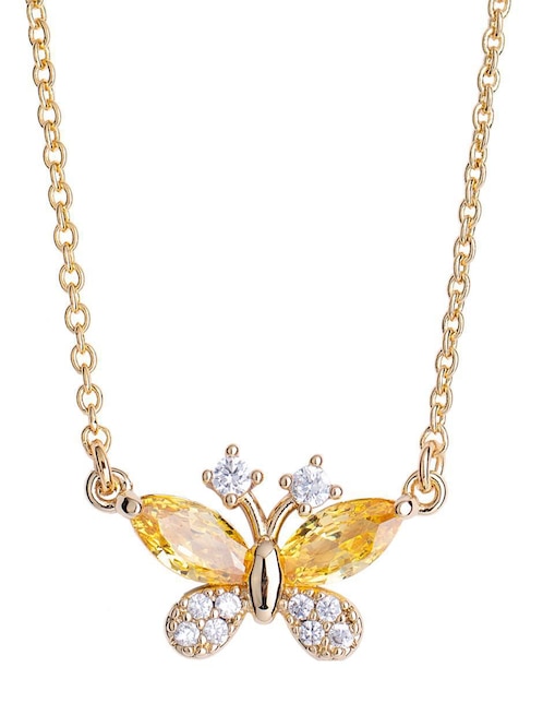 Collar con dije de mariposa Luckyly