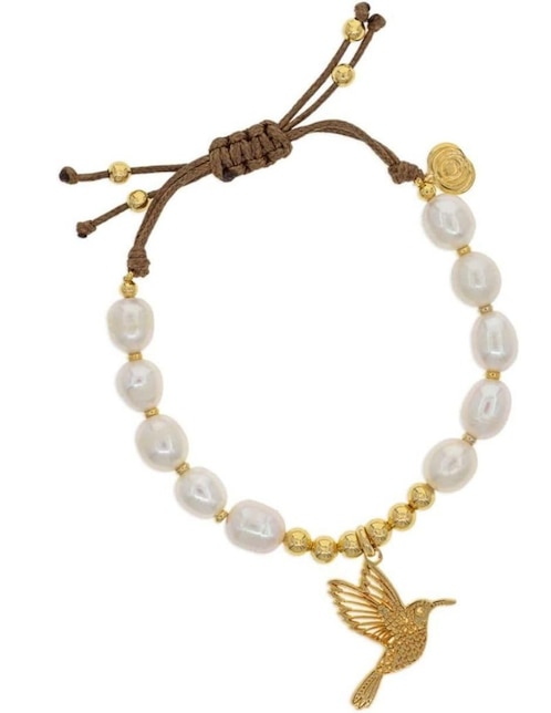 Brazalete con perla Colibrí 1