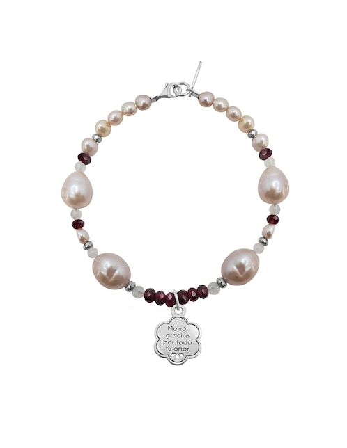 Pulsera de plata con granate p 925 1