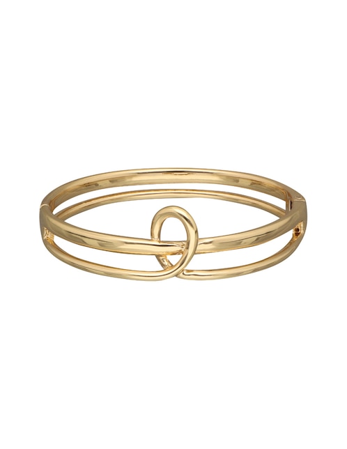 Pulsera Nine West New Knot Gold con acabado brillante