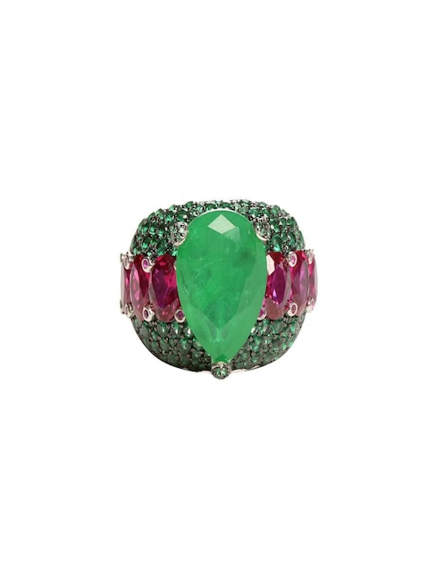 Anillo Gladkova Joyería P 925 de plata esmeralda brillante