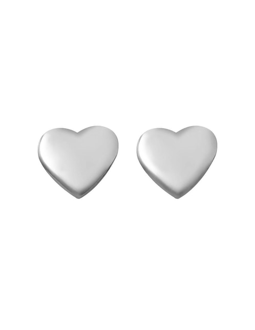 Broqueles de corazón Clepsidra con acabado lustre