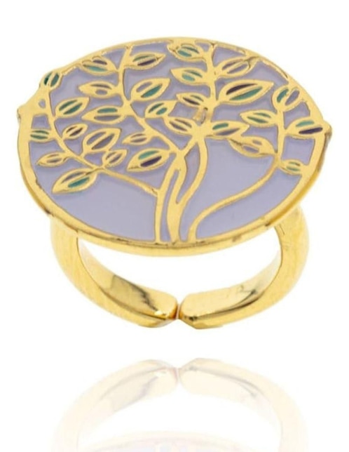 Anillo de árbol Ablime Joyería con acabado baño de oro