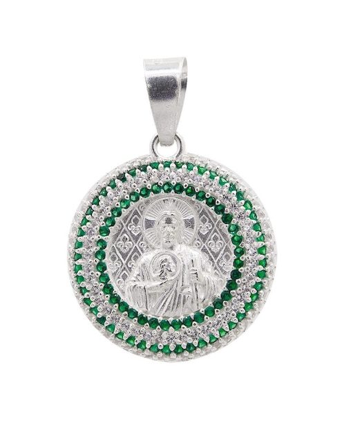 Dije redondo Boscaini san judas tadeo de plata P 925