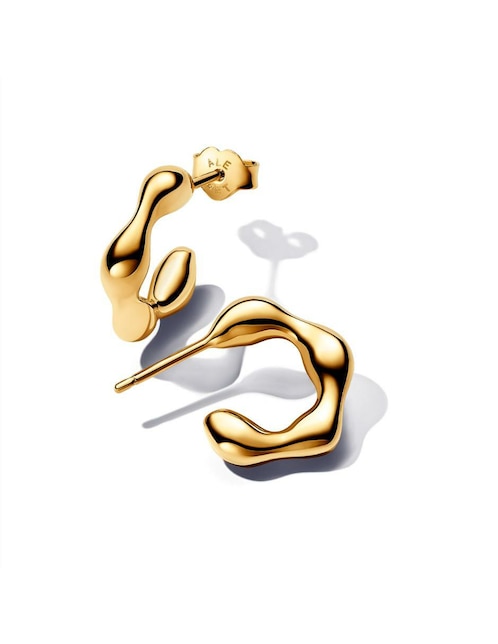 Aretes Pandora Essence de plata P 925 con acabado baño de oro