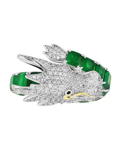 Anillo Gladkova Joyería P 925 de plata esmeralda brillante