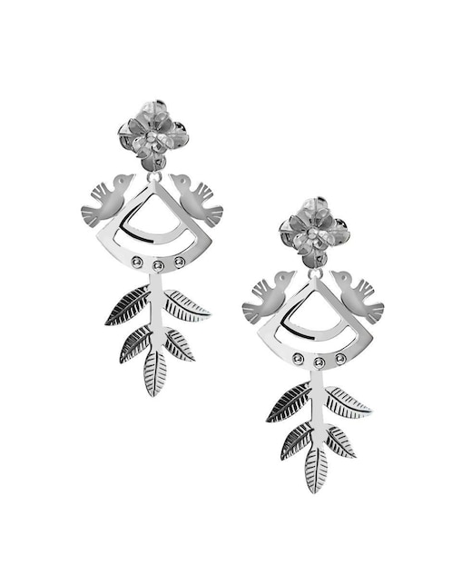 Aretes de colibrí Enrique Garcia de plata P 925 con acabado brillante