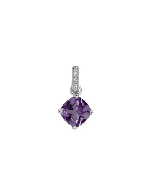 Charm cuadrado fancy magic purple de plata P 925