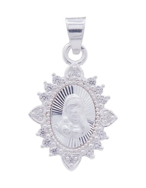Dije ovalada Boscaini sagrado corazón de plata P 925