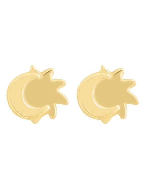 Broqueles de luna Oro Angelus de oro con acabado brillante