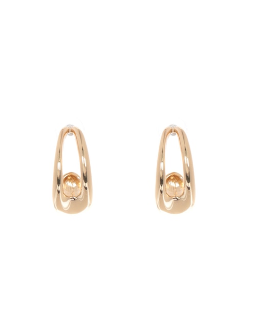 Aretes Teardrop Metal Gold con acabado brillante