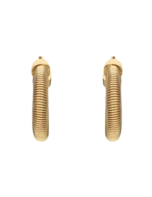 Aretes circulares Metal Coils con acabado brillante 1
