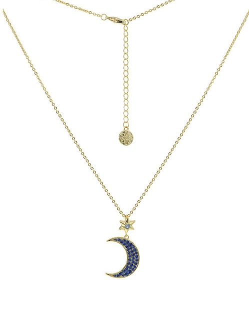 Colgante y dije luna Mayfer Joyería Paris cristal