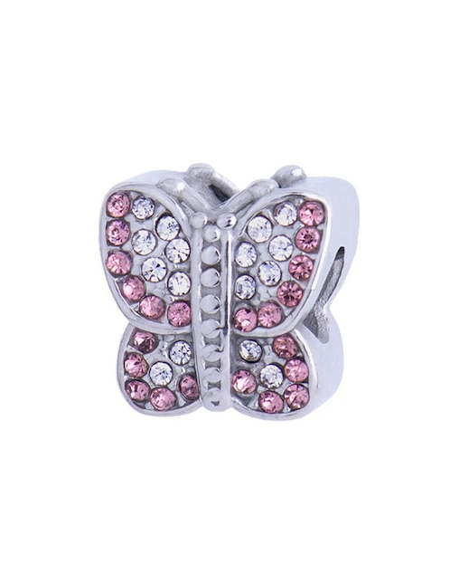 Charm "de" mariposa luckyly mariposa bathia sin temática "de" acero inoxidable sin kilataje zirconia cúbica