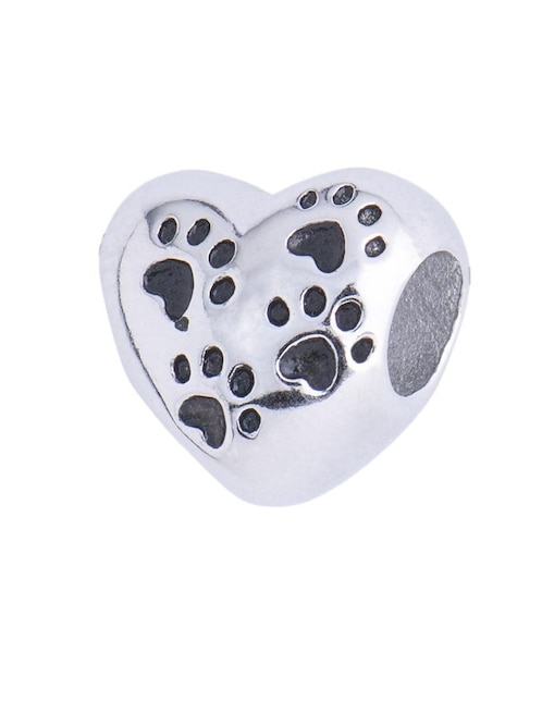 Charm "de" corazón luckyly charms para pulseras de mujer sin temática "de" acero inoxidable sin kilataje sin gema