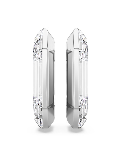 Arracadas octagonales Swarovski Lucent con acabado brillante