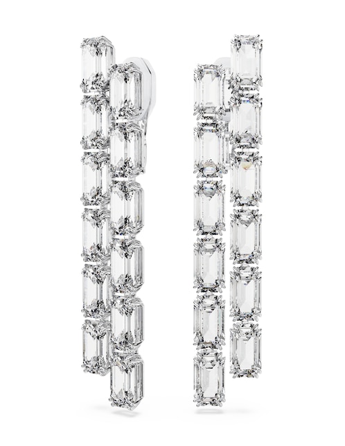 Aretes octagonales Millenia con acabado brillante 1