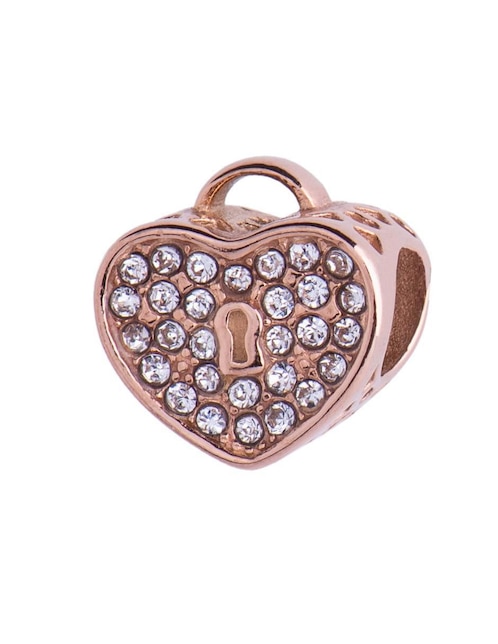 Charm de corazón candado maca 1