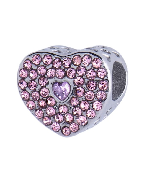 Charm de corazón Luckyly Corazón Lucía zirconia cúbica