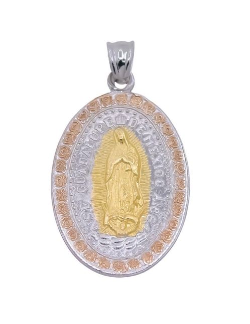 Dije ovalada Oro Angelus virgen de guadalupe