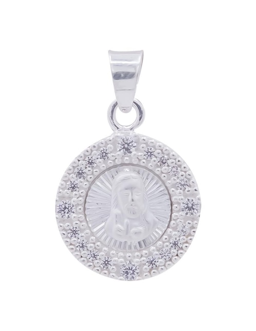 Dije redondo Boscaini cristo de plata P 925