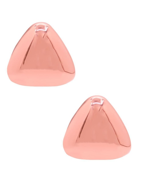 Aretes triangulares Oro Angelus con acabado brillante