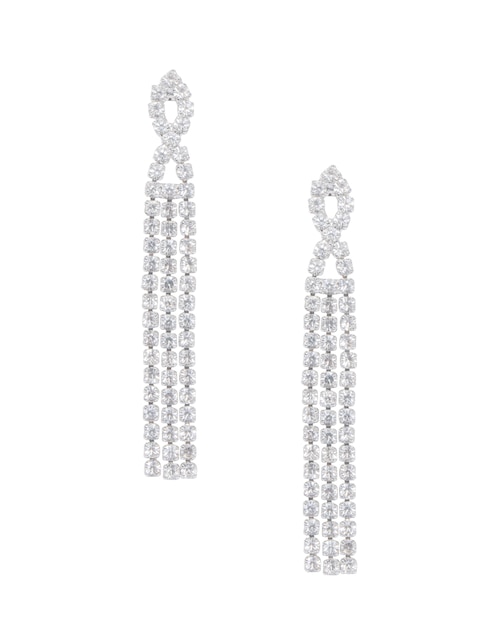 Aretes cuadrados Westies con acabado brillante cristal
