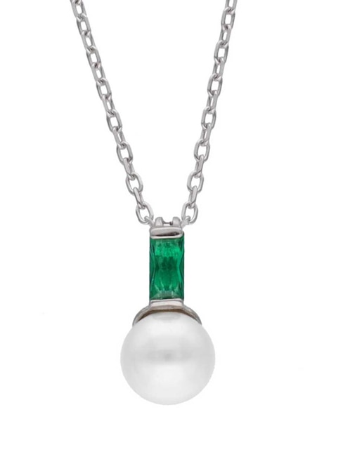Collar con dije de esfera Selene de plata P 925 1