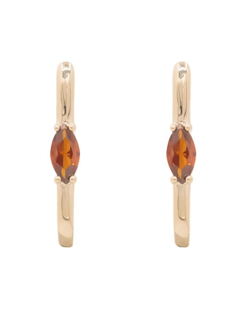 Aretes Oro Angelus con acabado brillante zirconia