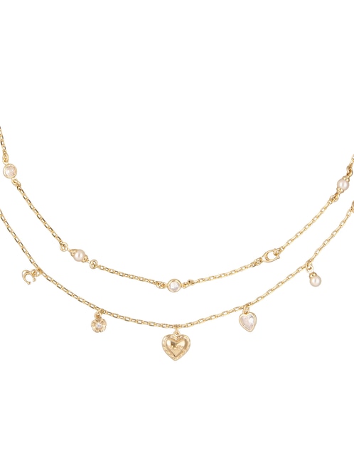 Collar de varios hilos de corazón Horse & Carriage With Pearls 1
