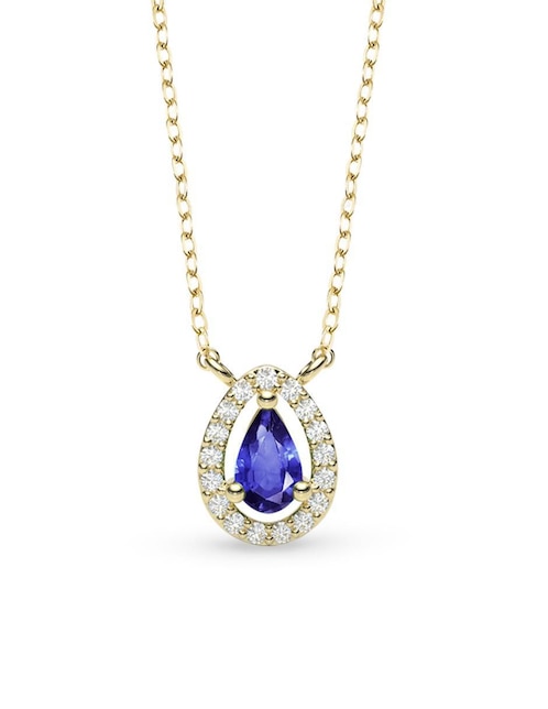 Collar con dije de gota Amelie Joyas de oro 14 K