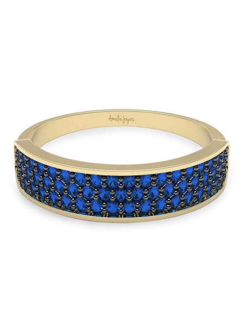Anillo Amelie Joyas 14 k de oro zirconia brillante