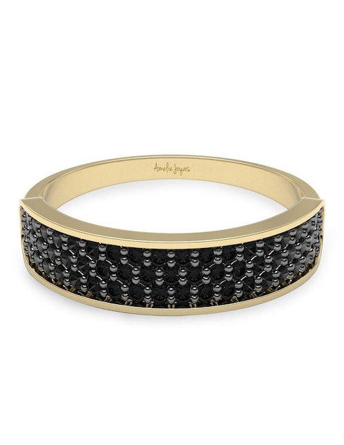 Anillo Amelie Joyas 14 k de oro zirconia brillante