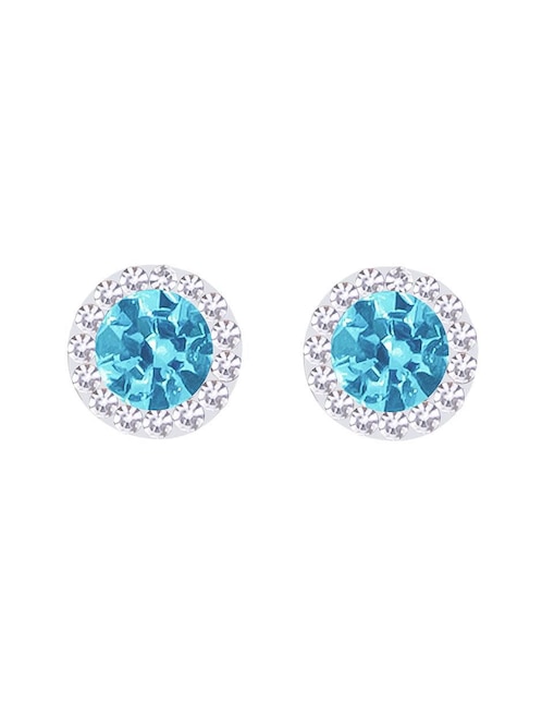 Broqueles circulares Oro Angelus de oro con acabado pavé zirconia