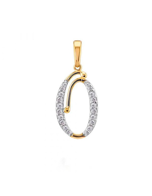 Dije de letra o Abba Joyas de oro 10 K