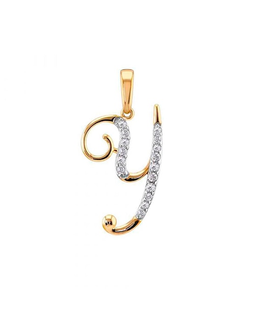Dije de letra y Abba Joyas de oro 10 K