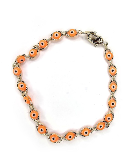 Pulsera Moon de oro laminado 10 k Ojo Turco