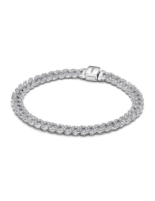 Brazalete Pandora de plata P 925 con acabado brillante
