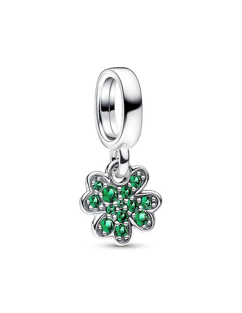 Charm de trébol Pandora moments de plata P 925