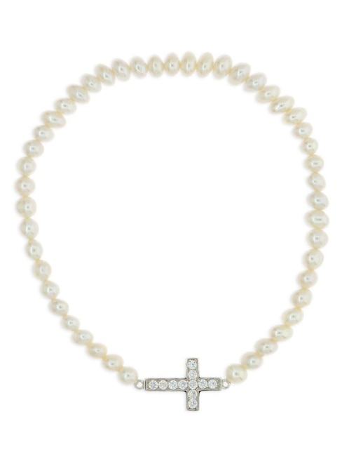 Pulsera Mayfer Joyería de plata con perla p 925 Nupcial
