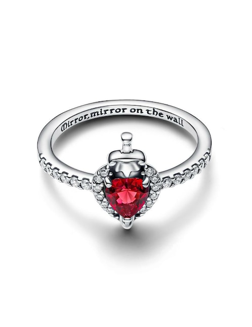 Anillo de corazón Pandora Disney x Disney P 925 de plata cristal brillante