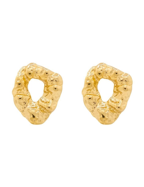 Aretes Oro Angelus con acabado brillante