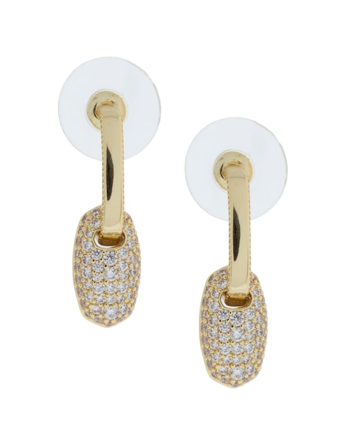 Aretes ovalados Kendra Scott Daphne con acabado pavé fantasía