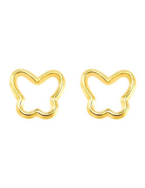 Broqueles de mariposa Oro Angelus de oro con acabado brillante