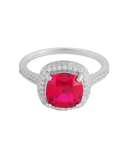 Anillo Gladkova Joyería P 925 de plata rubí brillante
