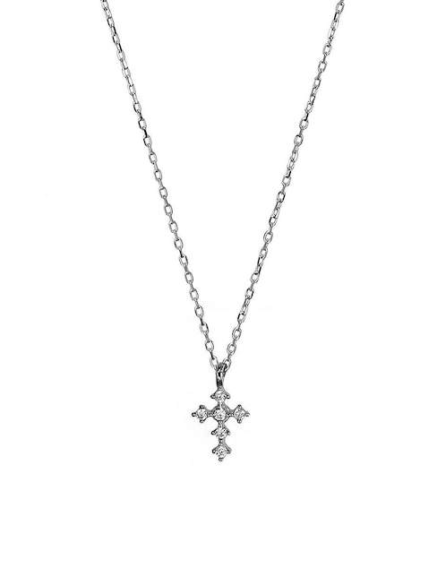 Collar de cruz Sofia Blum de plata P 925